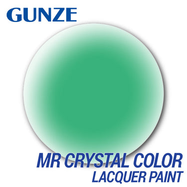 Mr Hobby (Gunze) XC07 Acrylic Mr Crystal Colour Turquoise Green Lacquer Paint 10ml